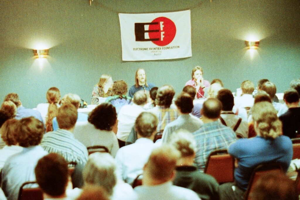 Photo from the EFF-Austin crypto conference that we had in the 90s!